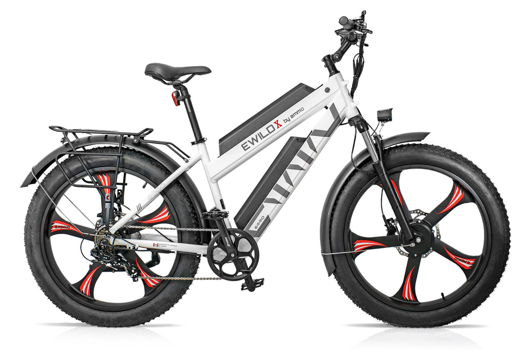 Electric fat tire online mountain bikes