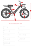 Himiway-Escape-Pro-Electric-Moped-Commuter-E-Bike-Dimensions