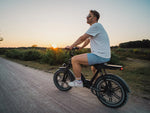 Himiway-Escape-Pro-Moped-Style-Food-Delivery-Commuter-E-Bike-on-Gravel