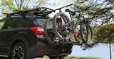 Kuat-BA22B-NV-Base-2-bike-hitch-rack-on-Subaru-Crosstrek-MTB-trail