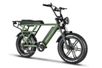 Emmo Paralo C Electric Moped EBike With Fat Bike Tires Green Front