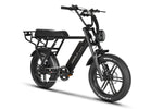 Emmo Paralo Pro 2.0 Electric Moped EBike With Fat Bike Tires Black Front