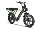 Emmo Paralo Pro 2.0 Electric Moped EBike With Fat Bike Tires Green Front