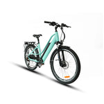 eunorau-e-torque-step-thru-city-commuter-e-bike-green-front-right