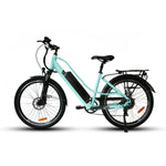 eunorau-e-torque-step-thru-city-commuter-e-bike-green-left-side