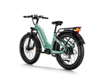 himiway-d5-zebra-step-thru-MTB-ebike-mint-green-left-rear