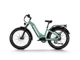 himiway-d5-zebra-step-thru-MTB-ebike-mint-green-left-side