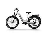 himiway-d5-zebra-step-thru-MTB-ebike-white-left-side