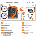 Doggo Luxury Bike Trailer for Dogs